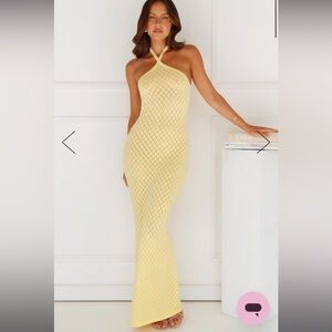 Hello Molly Yellow Maxi Dress